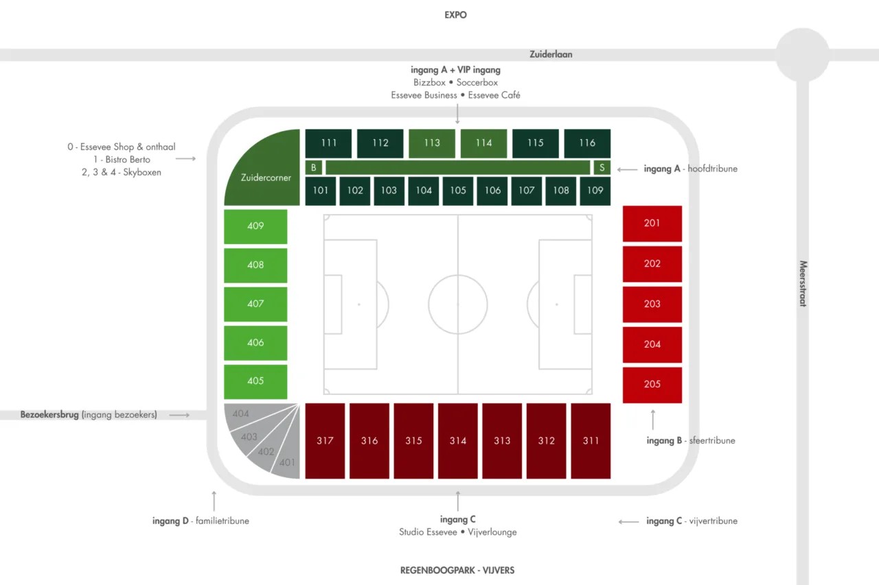 Elindus Arena plattegrond