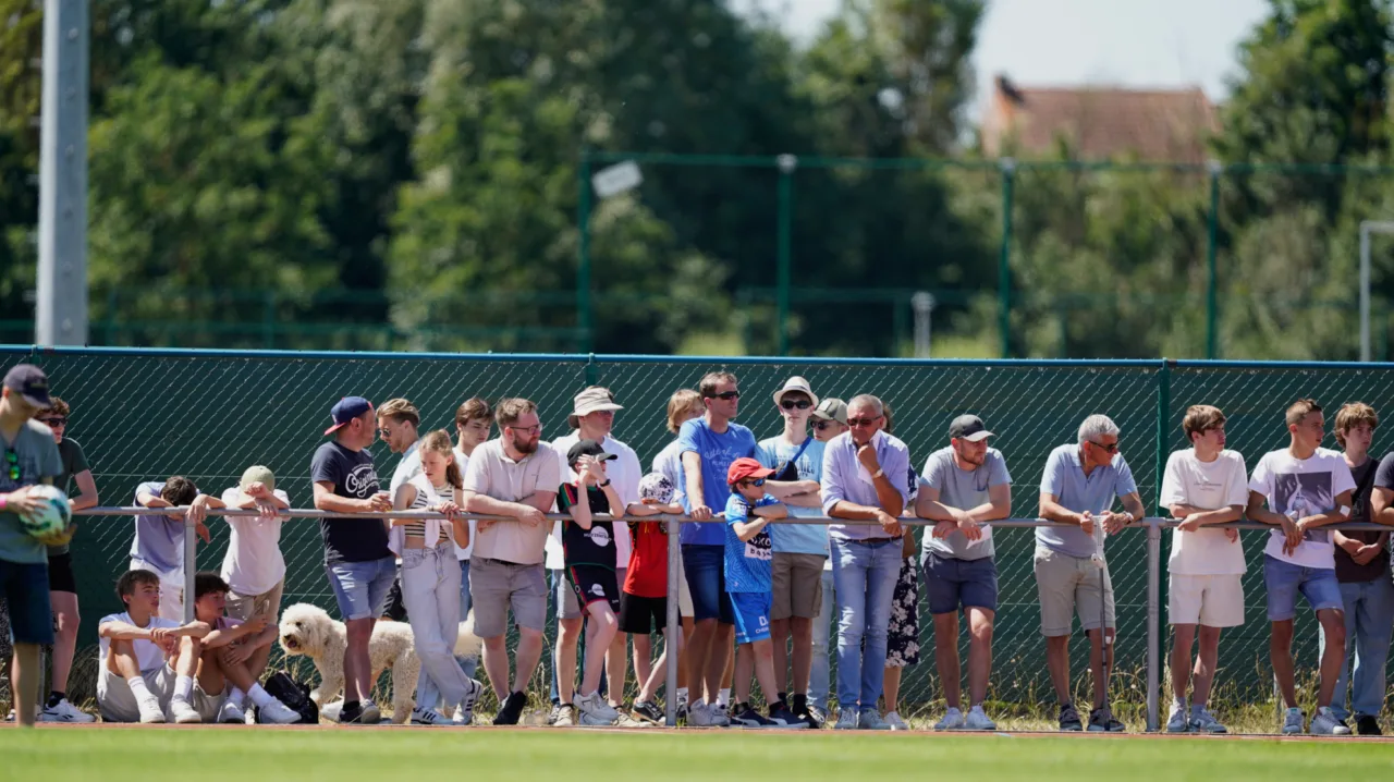 WAREGEM 24 06 2023 Oefencomplexveld SV Zulte Waregem Oefenwedstrijd SV Zulte Waregem Racing Waregem 001